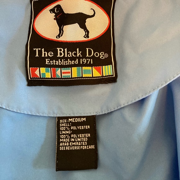 Black Dog lightweight blue windbreaker, size medium - Picture 4 of 6